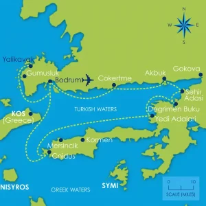 Explore the Carian Coast: A Week of Sailing from Bodrum