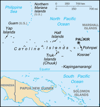 Fed Micronesia map SailScanner