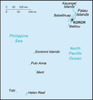 Palau map SailScanner