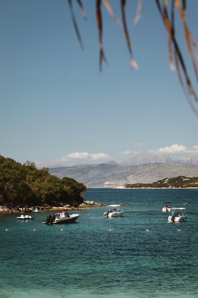 Explore the stunning turquoise waters and vibrant beaches of Ksamil, Albania.